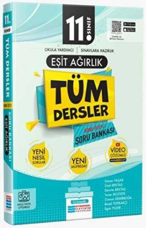 Evrensel İletişim Yayınları 11. Sınıf Tüm Dersler Eşit Ağırlık Konu Özetli Soru Bankası