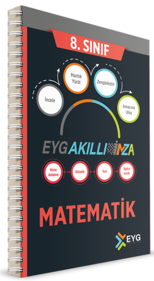 EYG Yayınları 8. Sınıf Matematik İMZA Akıllı Defter