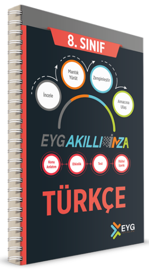 EYG Yayınları 8. Sınıf Türkçe İMZA Akıllı Defter