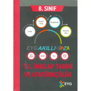 EYG Yayınları 8. Sınıf İnkılap Tarihi ve Atatürkçülük İMZA Akıllı Defter