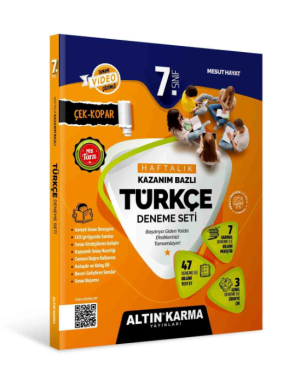 Altın Karma Yayınları 7.Sınıf Haftalık Kazanım Bazlı Türkçe Deneme Seti