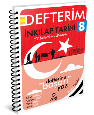 Arı Yayıncılık 8. Sınıf T.C. İnkılap Tarihi ve Atatürkçülük Defterim