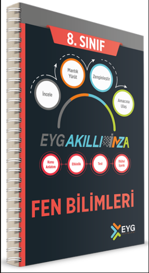 EYG Yayınları 8. Sınıf Fen Bilimleri İMZA Akıllı Defter