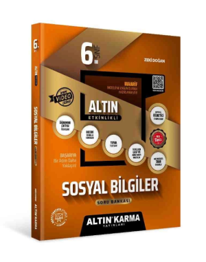 Altın Karma Yayınları 6.Sınıf Sosyal Bilgiler Altın Etkinlikli Kazanım Soru Bankası