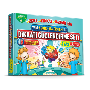 Yeni Neuro Via Sistemi ile Dikkati Güçlendirme Seti 4 Yaş (3 Kitap) Adeda Yayınları