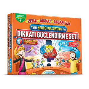Yeni Neuro-Via Sistemi ile Dikkati Güçlendirme Seti 6 Yaş (3 Kitap) Adeda Yayınları